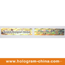 Hologram Scratch off Adhesive Label Sticker